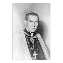 Load image into Gallery viewer, Digitally Restored and Enhanced 1952 Bishop Fulton J Sheen Photo Print - Vintage Portrait Photo of Catholic Church Archbishop Fulton Sheen Wall Art Poster