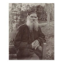 Load image into Gallery viewer, Digitally Restored and Enhanced 1897 Leo Tolstoy Photo Print - Vintage Portrait Photo of Leo Tolstoy - Lev Nikolayevich Tolstoy Wall Art Poster Photo