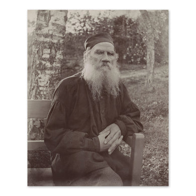 Digitally Restored and Enhanced 1897 Leo Tolstoy Photo Print - Vintage Portrait Photo of Leo Tolstoy - Lev Nikolayevich Tolstoy Wall Art Poster Photo