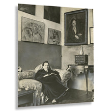 Cargar imagen en el visor de la galería, Digitally Restored and Enhanced 1930 Gertrude Stein Photo Print - Vintage Photo Showing Portrait of Gertrude Stein by Pablo Picasso - Gertrude Stein Poster