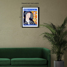 Load image into Gallery viewer, Digitally Restored and Enhanced 1938 Visit Pennsylvania Travel Poster - WPA Federal Art Project - Colonial Heritage Tourism - Museum-Quality Reproduction