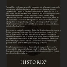 Load image into Gallery viewer, Digitally Restored and Enhanced 1859 John Brown Portrait Photo Print - Vintage Photo of American Abolitionist Movement Leader John Brown Poster Wall Art