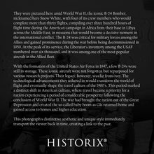 Load image into Gallery viewer, Digitally Restored and Enhanced 1943 B-24 Bomber Snow White Photo Print - Vintage Photo of B 24 Bomber Snow White of US Army 9th Air Force Poster Wall Art