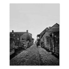 Load image into Gallery viewer, Digitally Restored and Enhanced 1861 St Augustine Florida Photo Print - Old Photo of Saint Augustine Florida Street View During Civil War Wall Art Poster