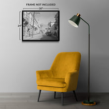 Cargar imagen en el visor de la galería, Digital Enhanced and Restored 1941 Manati Puerto Rico Photo Print - Vintage Photo of Street in Manati Puerto Rico Shopping District Poster