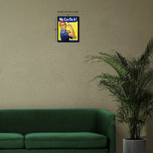 Load image into Gallery viewer, Digitally Restored and Enhanced 1943 Rosie The Riveter Poster Matte Print - Vintage We Can Do It! Rosie The Riveter World War II History Wall Art Poster