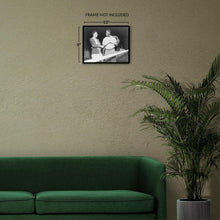 Cargar imagen en el visor de la galería, Digitally Restored and Enhanced 1951 Althea Gibson Photo Print - Vintage Photo of Tennis Player Althea Gibson with Baseball Player Jackie Robinson Poster