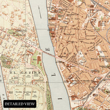 Cargar imagen en el visor de la galería, Digitally Restored and Enhanced 1920 Cairo Egypt Map Print - Vintage Map of Egypt Poster - General Map of Cairo Egypt Wall Art Print