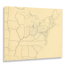 Load image into Gallery viewer, Digitally Restored and Enhanced 1941 Underground Railroad Map of the United States - Vintage Underground Railroad Map of United States Wall Art Poster