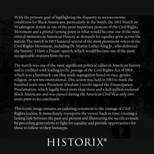 Load image into Gallery viewer, Digitally Restored and Enhanced 1963 Civil Rights Leaders Photo Print - The Head of The Civil Rights Marching on Washington DC Poster Wall Art Photo