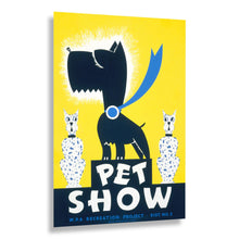Load image into Gallery viewer, Digitally Restored and Enhanced 1939 Pet Show WPA Federal Art Project Recreation Project Poster - Depression Era Art Deco - Archival Reproduction