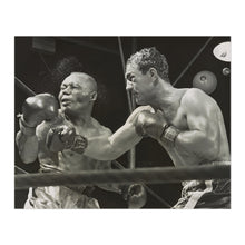 Load image into Gallery viewer, Digitally Restored and Enhanced 1952 Rocky Marciano Photo Print - Vintage Photo of Rocky Marciano Knocking Out Jersey Joe Walcott - Rocky Marciano Poster