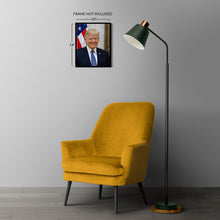 Cargar imagen en el visor de la galería, Digitally Restored and Enhanced Donald Trump 45th President of the United States Official Portrait Photo Print Poster