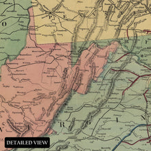 Load image into Gallery viewer, Digitally Restored and Enhanced 1866 Civil War Military Railroad Map Union Army - Reconstruction Era Cartography - Transportation History - Museum Reproduction