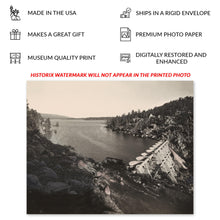 Cargar imagen en el visor de la galería, 1912 Big Bear Lake Photo Print - Vintage Photo of Big Bear Lake and Dam in California Poster - Old Photo of Bear Valley Dam