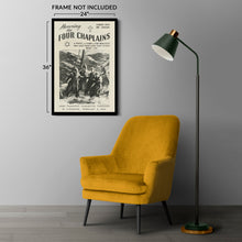 Load image into Gallery viewer, Digitally Restored and Enhanced 1948 Honoring The Four Chaplains Photo Print - Vintage Photo of The Four Chaplains as SS Dorchester Sinks Poster Wall Art