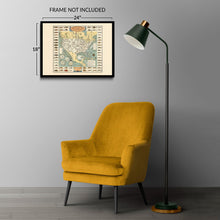Load image into Gallery viewer, Digitally Restored and Enhanced 1936 Big Game Fish Map Poster - Vintage Map of Big Game Fish Fresh and Salt Water Fishing - Big Game Fish Wall Art Map