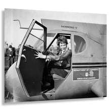 Cargar imagen en el visor de la galería, Digitally Restored and Enhanced 1936 Amelia Earhart Portrait Photo - Aviation Pioneer Cockpit - Golden Age of Flight History - Gallery-Quality
