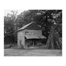 Load image into Gallery viewer, Digitally Restored and Enhanced 1939 Tobacco Barn Photo Print - Vintage Photo of A Tobacco Barn Near Gordonton North Carolina Wall Art Poster Print
