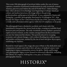 Cargar imagen en el visor de la galería, Digitally Restored and Enhanced 1916 Nurses with Babies Photo Print - Vintage Photo of Nurses with Newborn Babies Poster Wall Art