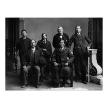 Load image into Gallery viewer, Digitally Restored and Enhanced 1880 Comanche & Kiowa Indians Photo Print - Old Photo of The Comanche Delegation with Chief Quanah Parker Poster Wall Art