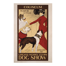 Cargar imagen en el visor de la galería, 1902 Chicago Kennel Club Dog Show Poster - Victorian Era Entertainment History - Archival Reproduction