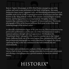 Cargar imagen en el visor de la galería, Digtally Restored and Enhanced 1957 Elvis Presley Photo Print - Vintage Photo of Elvis Presley on Jailhouse Rock - Old Poster of Elvis Presley Wall Art