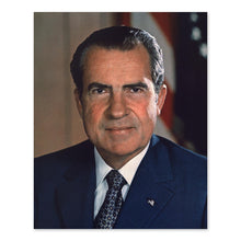 Cargar imagen en el visor de la galería, Digitally Restored and Enhanced Richard M Nixon 37th President of the United States Official Portrait Photo Print Poster