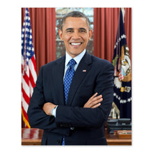 Cargar imagen en el visor de la galería, Digitally Restored and Enhanced Barack Obama 44th President of the United States Official Portrait Photo Print Poster