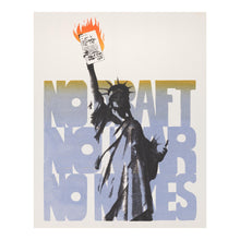 Cargar imagen en el visor de la galería, Digitally Restored and Enhanced 1970 No Draft No War No Nukes Anti-War Protest Poster - Vietnam Era Political Art - Archival Reproduction