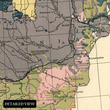 Load image into Gallery viewer, Digitally Restored and Enhanced 1918 Balkan Peninsula Map Print - Vintage Map of The Balkans Southeastern Europe Poster Wall Art