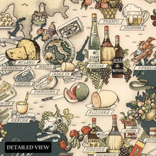 Load image into Gallery viewer, Digitally Restored and Enhanced 1949 Gastronomic Map of Italy Poster - Vintage Italy Poster Map - Carta Gastronomica de Bel Paese - Italy Food Map Print