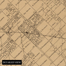 Load image into Gallery viewer, Digitally Restored and Enhanced 1878 Kaufman & Rockwall Texas Map Poster - Old Map of Kaufman and Rockwall Counties Texas - Vintage Texas Map Wall Art