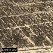 Load image into Gallery viewer, Digitally Restored and Enhanced 1909 Atlantic City New Jersey Map Poster - Aero View of Atlantic City NJ Map - New Jersey Vintage Map Wall Art Print
