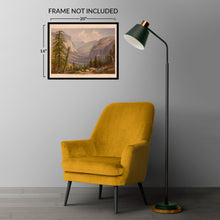 Cargar imagen en el visor de la galería, Digitally Restored and Enhanced 1871 Yosemite Valley California Landscape Art Print - National Park Western Scenery - Museum-Quality Print