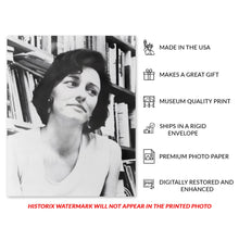Load image into Gallery viewer, Digitally Restored and Enhanced 1967 Anne Sexton Photo Print - Old Photo of Poet Anne Sexton Wall Art - Old Portrait Photo of Anne Sexton Poster Print