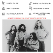 Cargar imagen en el visor de la galería, Digitally Restored and Enhanced 1971 Led Zeppelin Photo Print - Vintage Led Zeppelin Poster Print - Old Photo of English Rock Band Led Zeppelin Wall Art