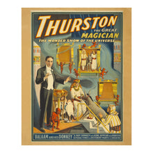 Load image into Gallery viewer, Digitally Restored and Enhanced 1914 Thurston Magician Poster - Wonder Show of the Universe - Vaudeville Golden Age Theater - Archival Print