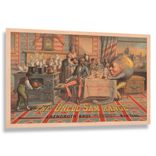 Cargar imagen en el visor de la galería, Digitally Restored and Enhanced 1876 Uncle Sam Range Kitchen Stove Victorian Advertising Poster - Americana Trade Art History - Archival Reproduction