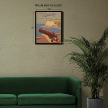 Load image into Gallery viewer, Digitally Restored and Enhanced 1940 Discover Puerto Rico USA Travel Poster - Caribbean Tourism Promotion - Tropical Destination Art - Archival Reproduction