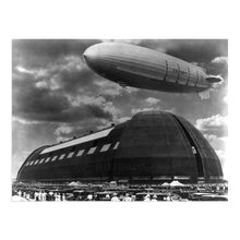 Load image into Gallery viewer, Digitally Restored and Enhanced 1931 USS Akron Photo Print - Vintage Photo of The US Navy Uss Akron at Goodyear Zeppelin Dock Akron Ohio Poster Wall Art