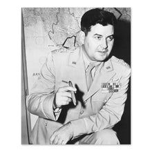 Cargar imagen en el visor de la galería, Digitally Restored and Enhanced 1945 Curtis E Lemay Portrait Photo - Vintage Photo of US Air Force General Curtis Lemay Poster Wall Art