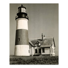Load image into Gallery viewer, Digitally Restored and Enhanced 1953 Sankaty Lighthouse Poster Photo - Vintage Photo of Sankaty Head Lighthouse Siasconset Nantucket Wall Art Print