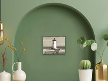 Cargar imagen en el visor de la galería, Digitally Restored and Enhanced 1953 Edgartown Light Photo Print - Vintage Photo of Edgartown Harbor Light at Martha's Vineyard Island Poster