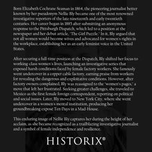 Cargar imagen en el visor de la galería, Digitally Restored and Enhanced 1890 Nellie Bly Photo Print - Vintage Portrait Photo of Journalist Elizabeth Cochrane Seaman Poster