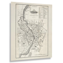 Load image into Gallery viewer, Digitally Restored and Enhanced 1870 Rochester New York Map Poster - Vintage Map of Rochester NY Wall Art - Old Map of Rochester City from Cornells Maps