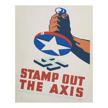 Cargar imagen en el visor de la galería, Digitally Restored and Enhanced 1941 Seattle Stamp Out the Axis WPA Federal Art Project World War II Poster - WWII Propaganda Art - Archival Reproduction