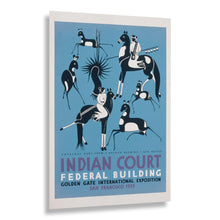 Load image into Gallery viewer, Digitally Restored and Enhanced 1939 Navajo Antelope Hunt New Mexico Golden Gate Exposition WPA Federal Art Project Poster - Depression Era Art Deco - Archival Reproduction