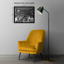 Cargar imagen en el visor de la galería, Digitally Restored and Enhanced 1939 Memphis Cotton Exchange Photo Print - Vintage Poster Photo of Interior of Memphis Cotton Exchange Just Before Closing