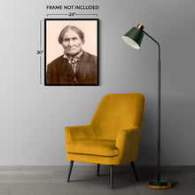 Cargar imagen en el visor de la galería, Digitally Restored and Enhanced 1904 Geronimo Photo Print - Vintage Portrait Photo of Military Leader Geronimo Goyaale Print Wall Art